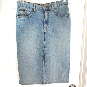 XOXO Denim Jean Pencil Skirt